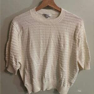 Madewell Cream Textured Sweater